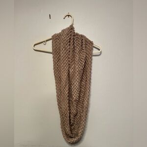 Cozy Brown Knit Infinity Scarf